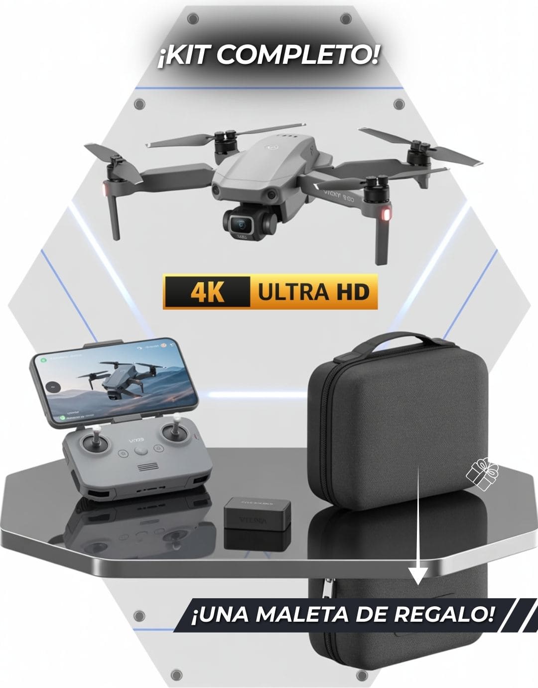 Drone Vision Sky 3.0 - Innovador | Práctico | Resistente