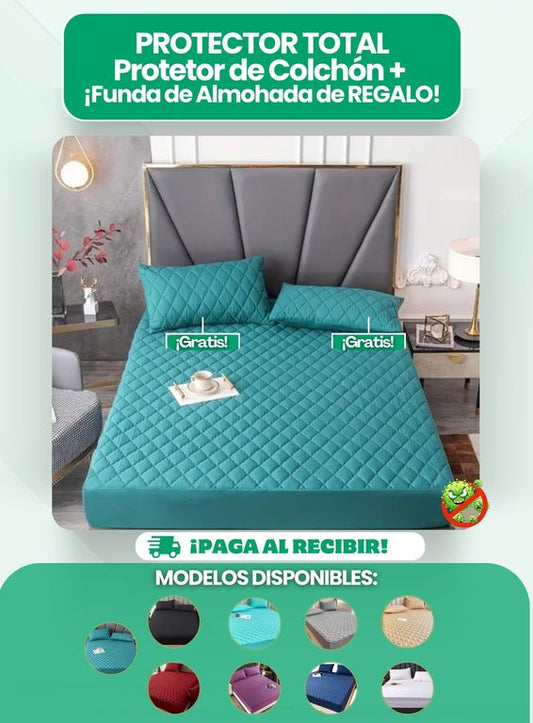 COMPRA EL PROTECTOR DE COLCHÓN Y RECIBE DE REGALO DOS FUNDAS DE ALMOHADA!