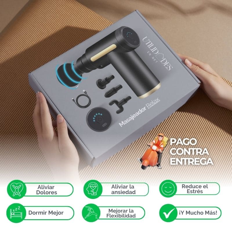 Compra el Masajeador Relax y recibe 4 cabezales de regalo